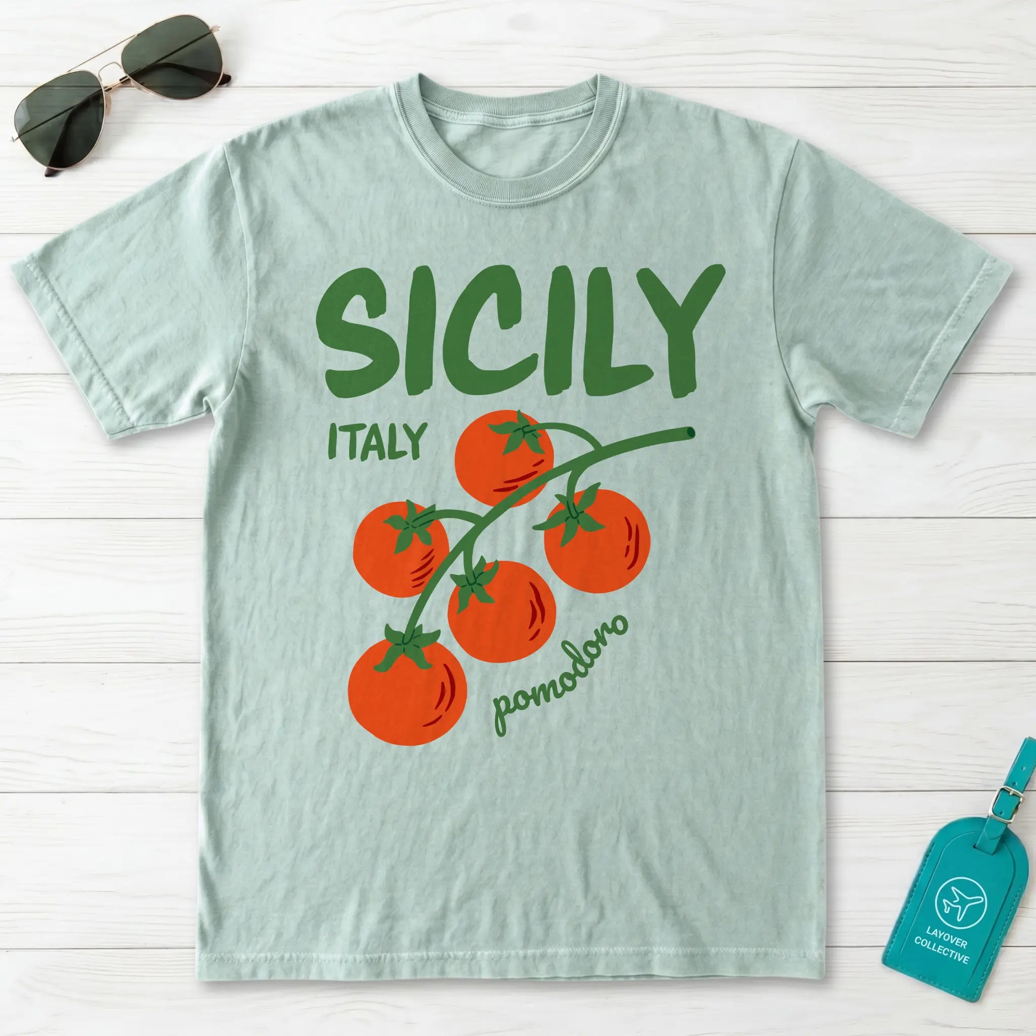 Sicily Italy Pomodoro Tomato Graphic T-Shirt
