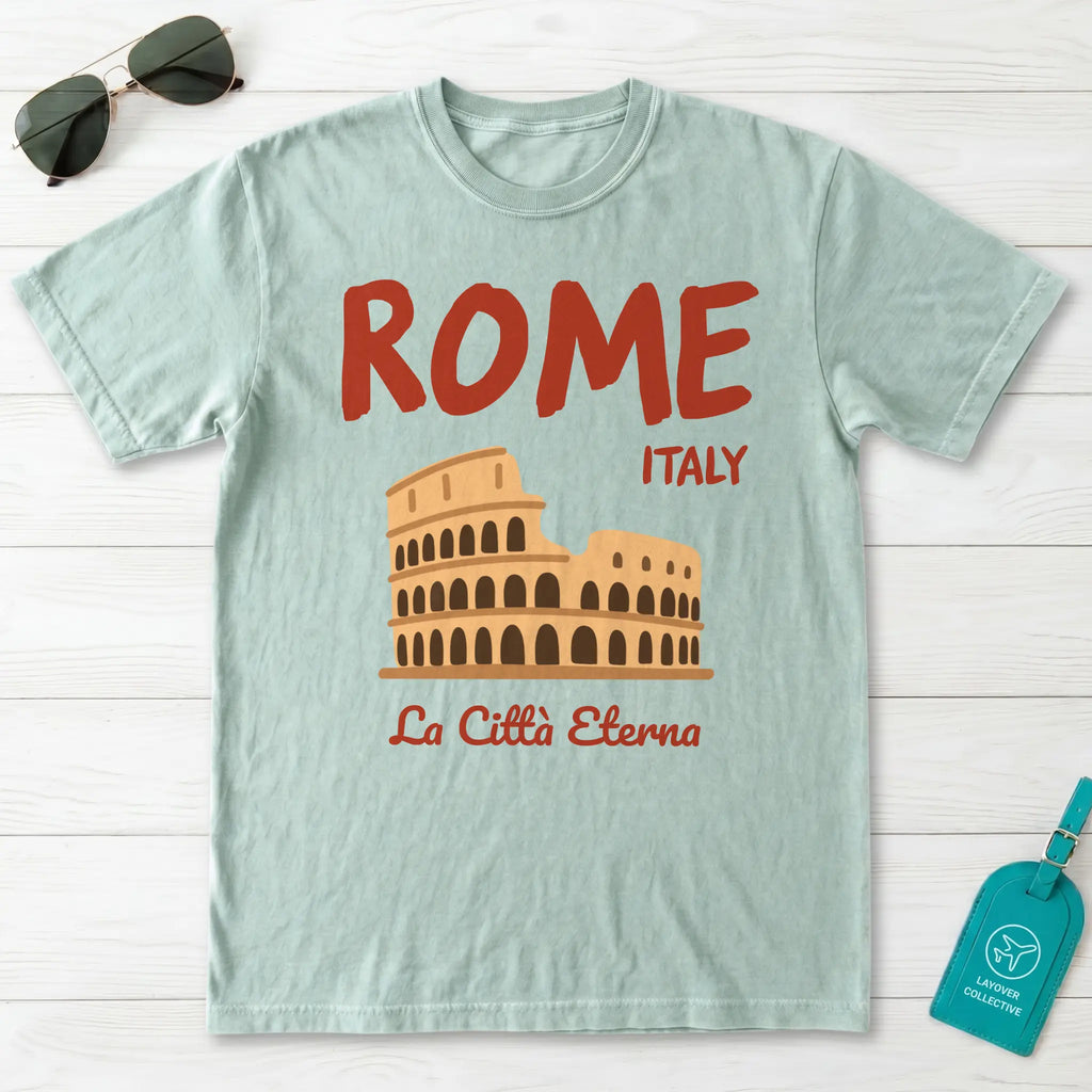 Rome Italy Colosseum La Citta Eterna Graphic T-Shirt