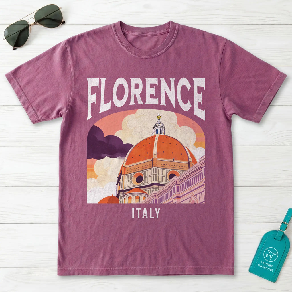 Florence Italy Vintage Travel Poster T-Shirt
