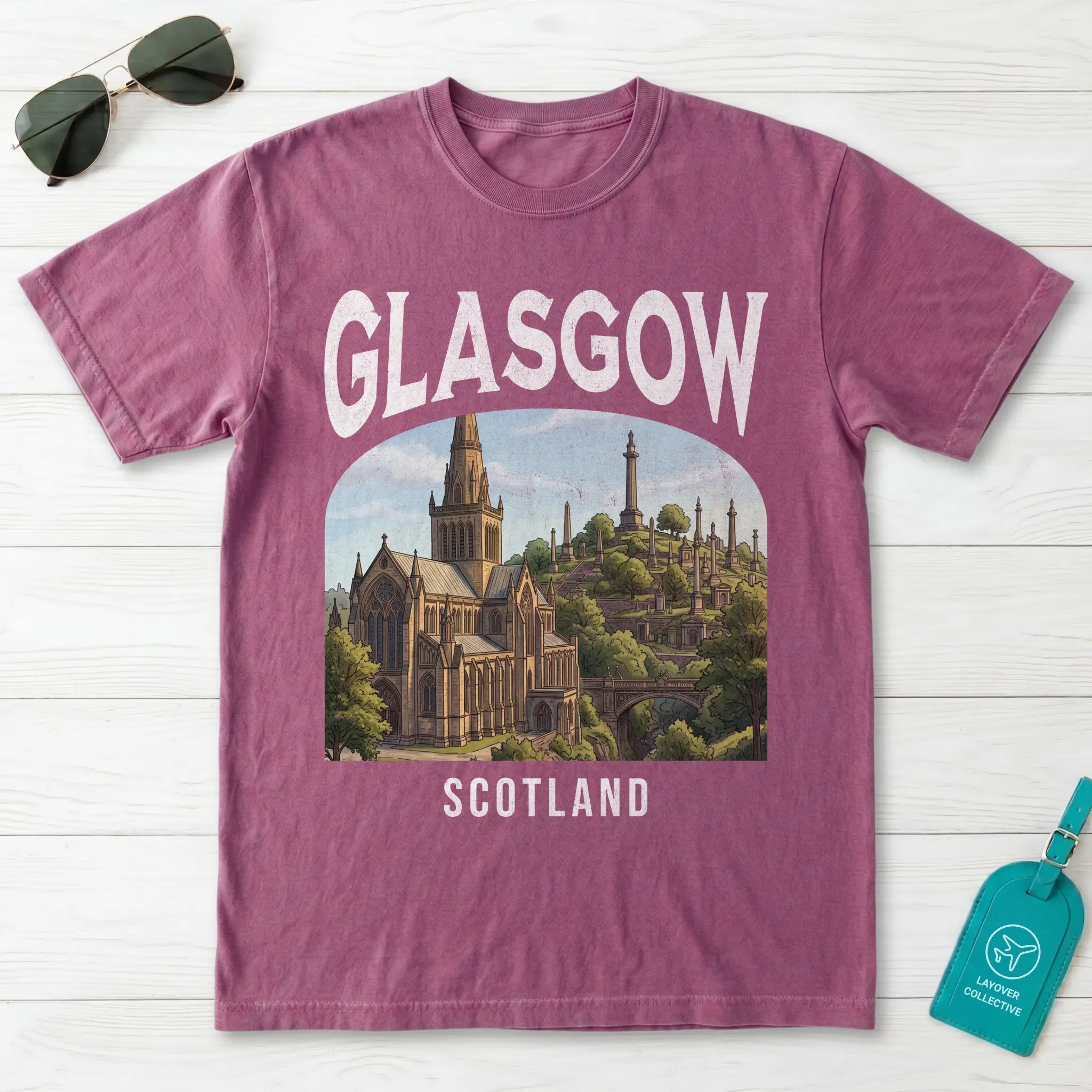 Glasgow Vintage Poster Scotland T-Shirt