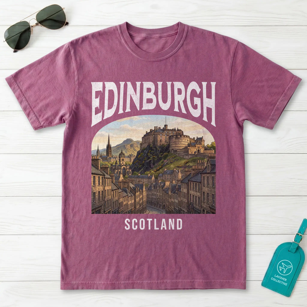 Edinburgh Vintage Poster Scotland T-Shirt