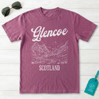 Glencoe Scotland Line Art T-Shirt