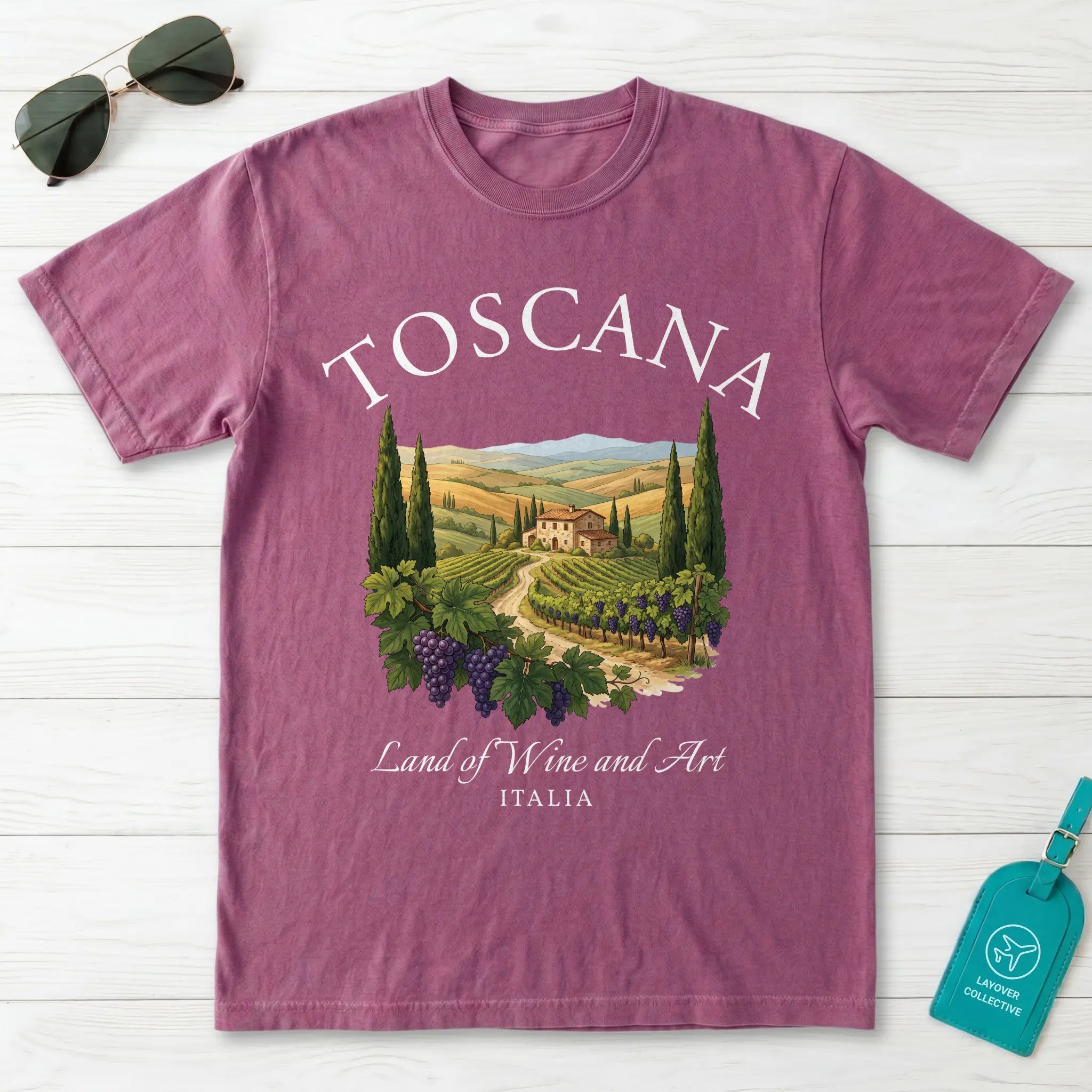 Toscana Italia Vineyard T-Shirt