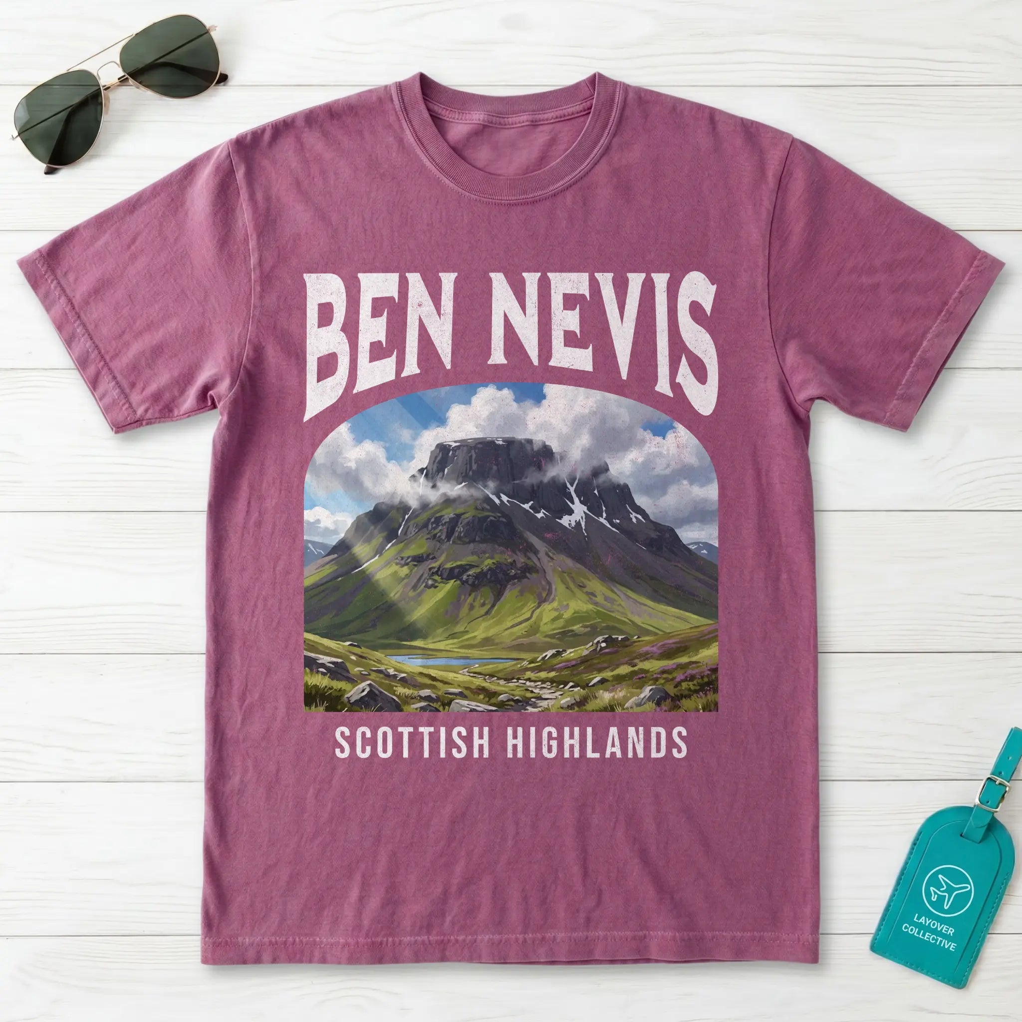 Ben Nevis Vintage Poster Scotland T-Shirt