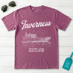 Inverness Scotland Line Art T-Shirt