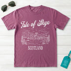 Isle of Skye Scotland Line Art T-Shirt