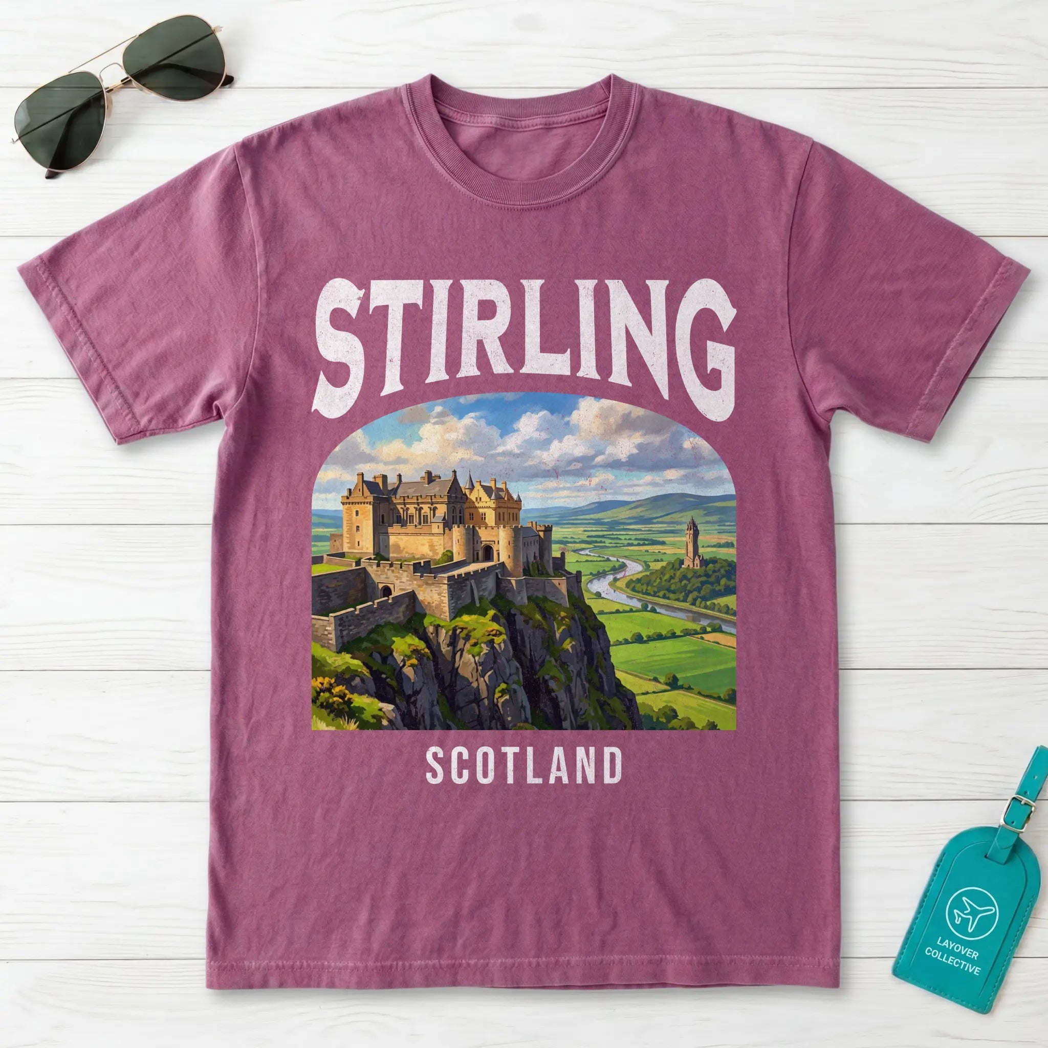 Stirling Vintage Poster Scotland T-Shirt