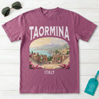 Taormina Italy Vintage Travel Poster T-Shirt