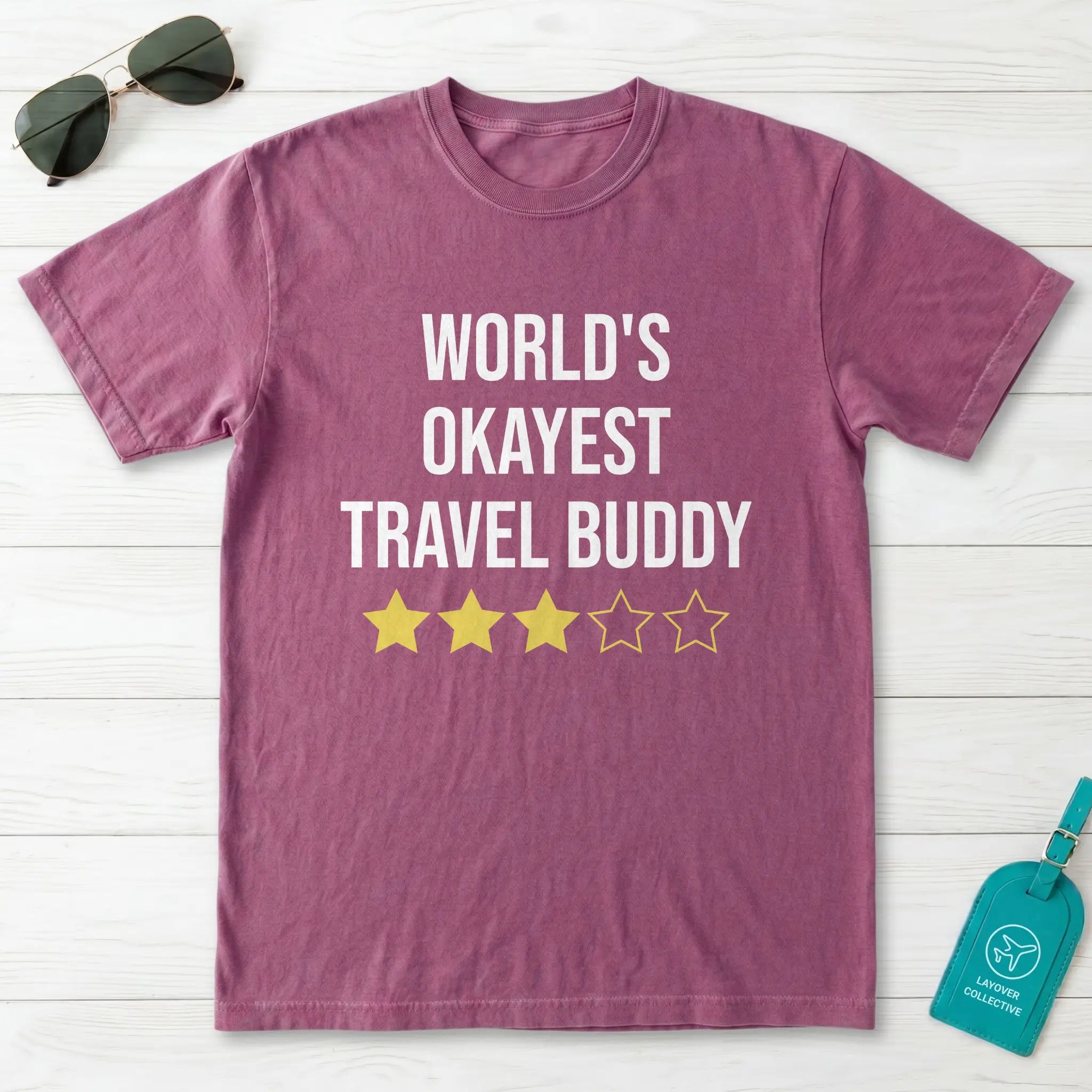 World Okayest Travel Buddy T-Shirt
