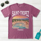 Saint Tropez France Vintage Travel Poster T-Shirt