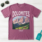 The Dolomites Italy Vintage Travel Poster T-Shirt