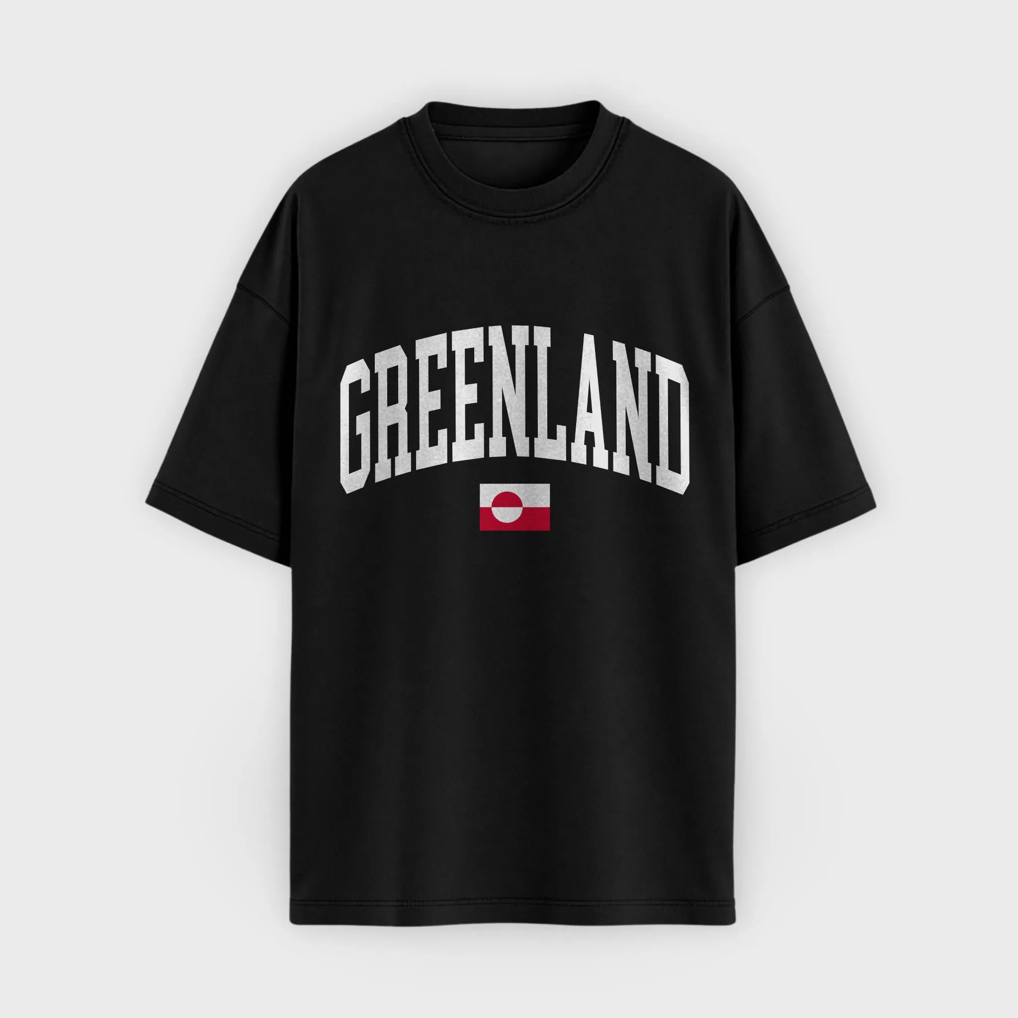 Black t-shirt with 'Netherlands' text and flag on a white background