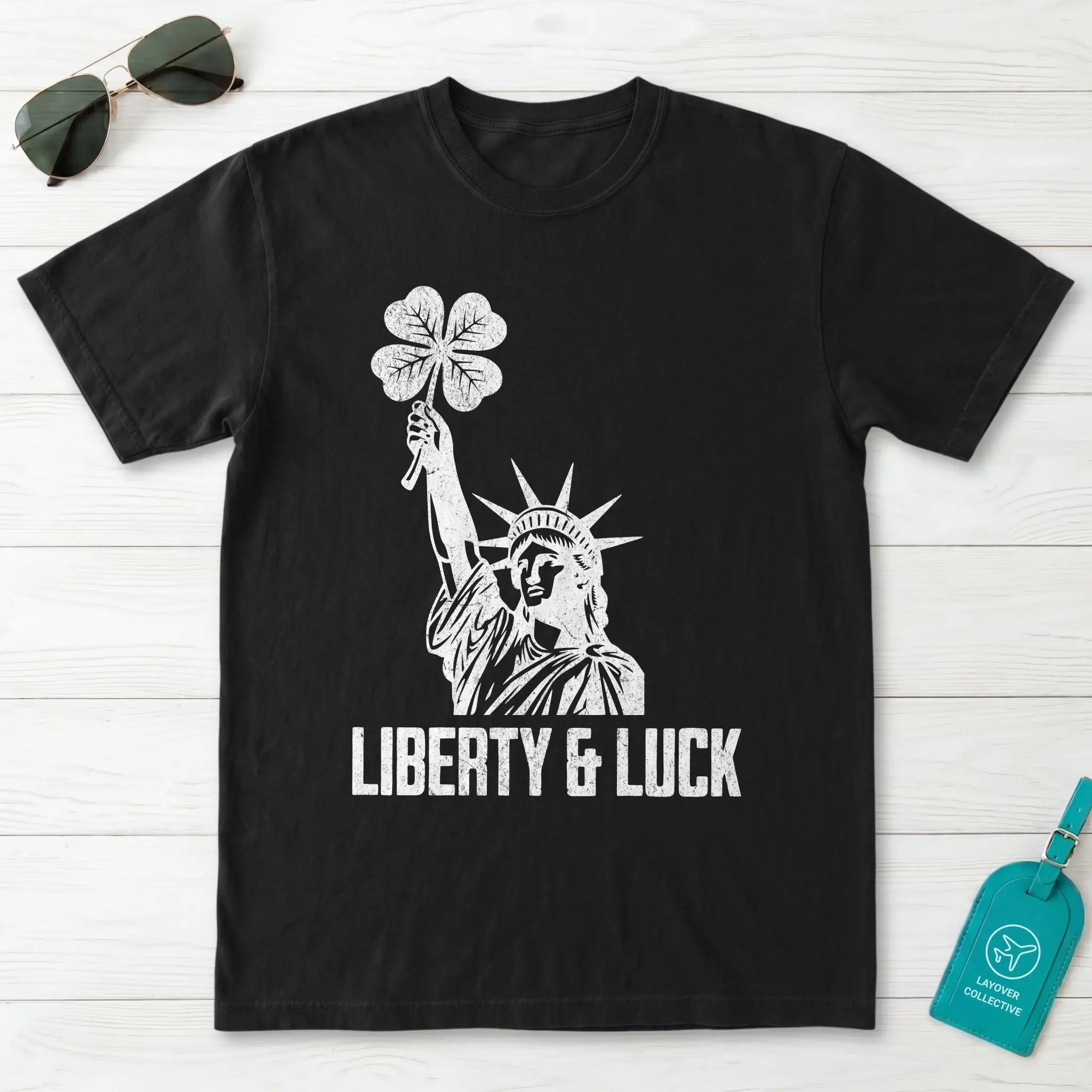Liberty and Luck Statue T-Shirt