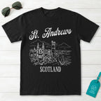 St. Andrews Scotland Line Art T-Shirt