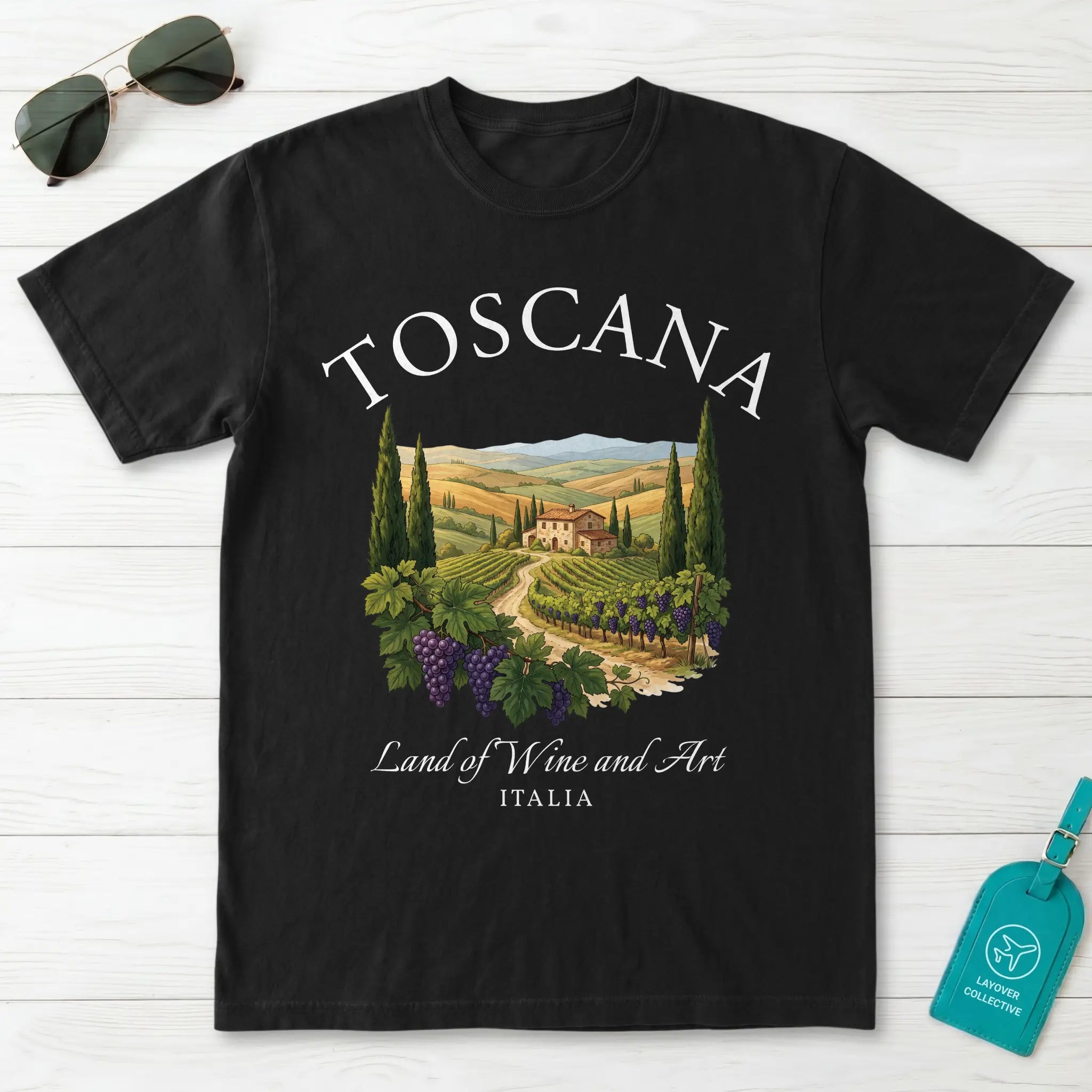 Toscana Italia Vineyard T-Shirt