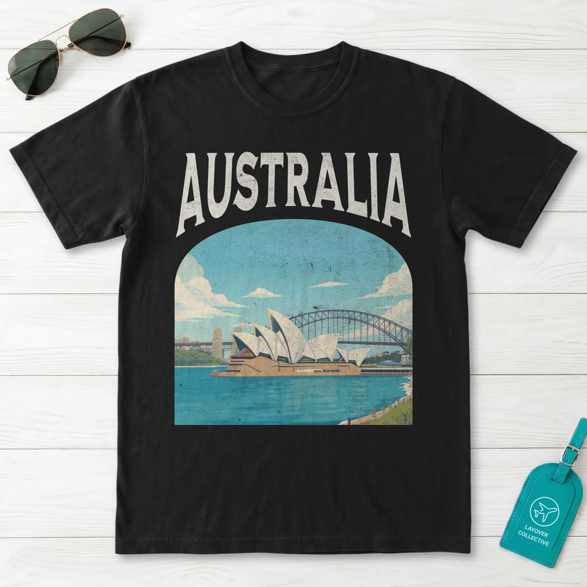 Australia Vintage Travel Poster T-Shirt
