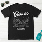 Glencoe Scotland Line Art T-Shirt