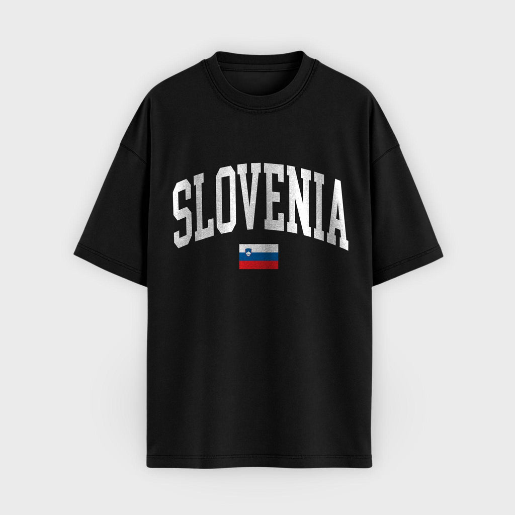 Slovenia Collegiate Flag T-Shirt