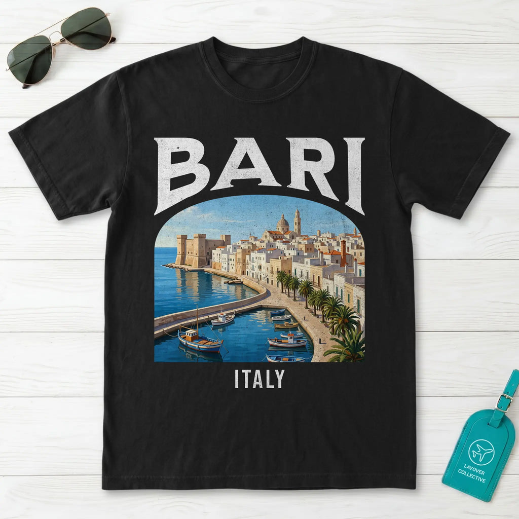 Bari Italy Vintage Travel Poster T-Shirt