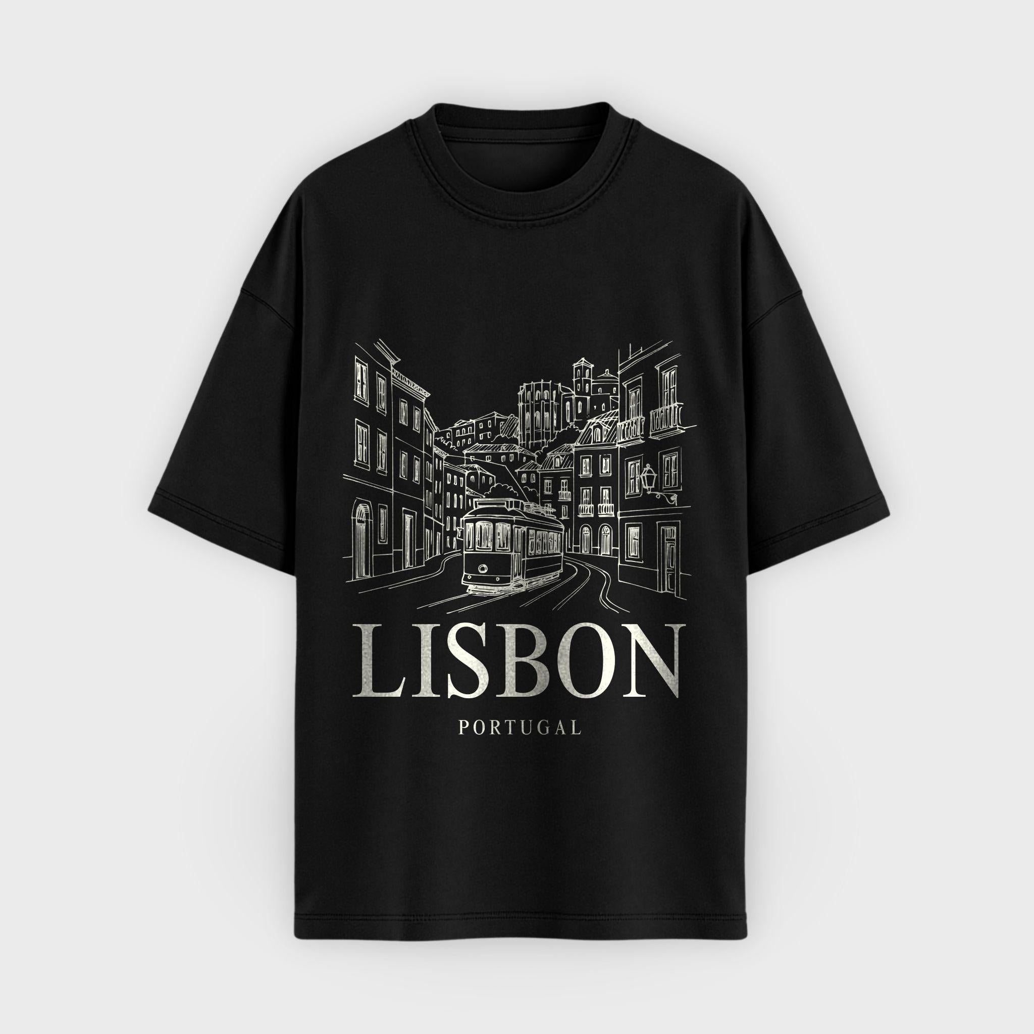 Lisbon Vintage Sketch T-Shirt