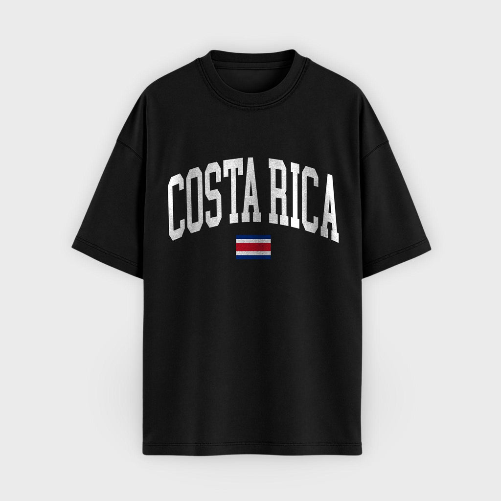Costa Rica Collegiate Flag T-Shirt