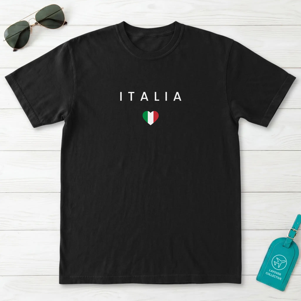 Italy Minimal Flag T-Shirt