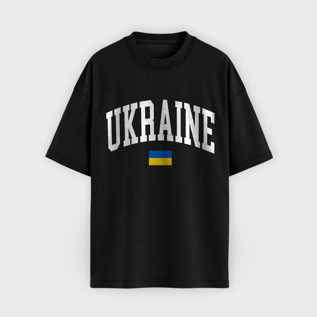Ukraine Collegiate Flag T-Shirt