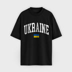 Ukraine Collegiate Flag T-Shirt