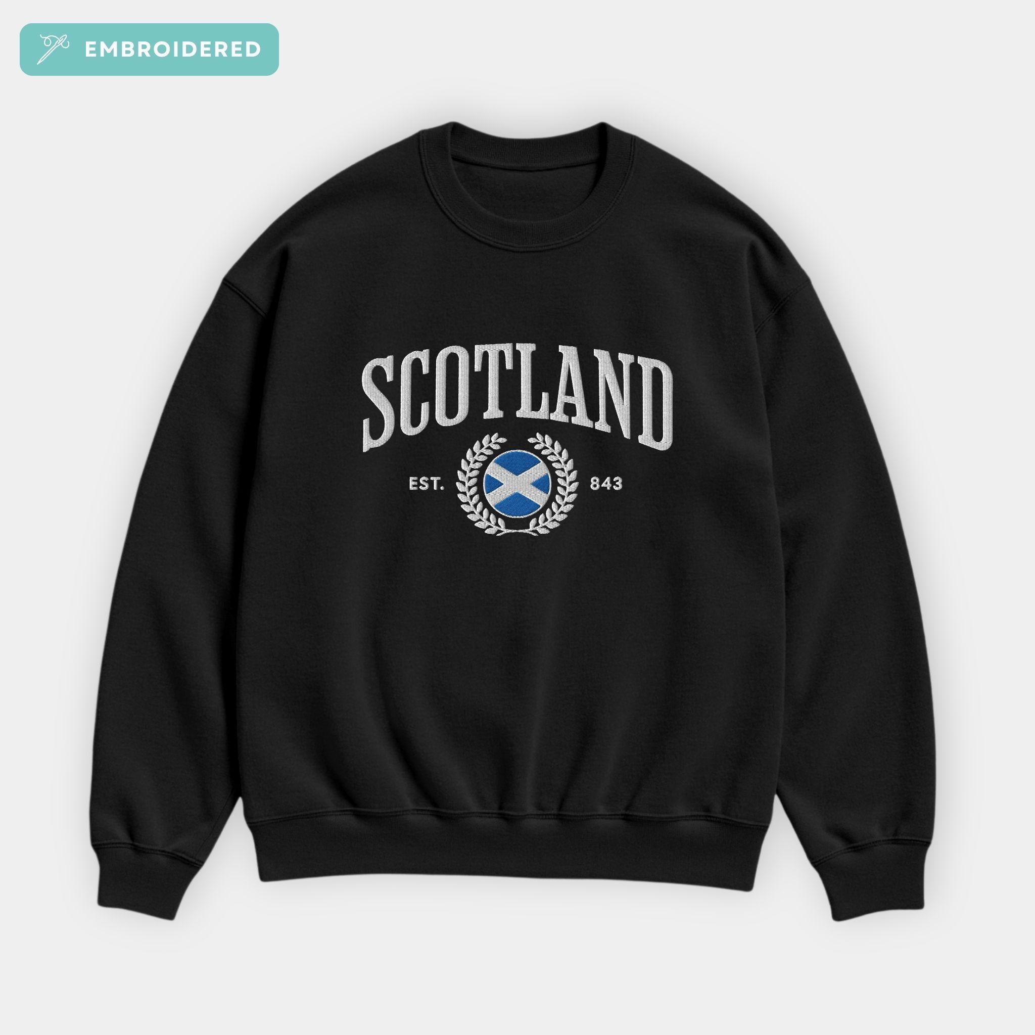 Scotland Crest Embroidered Sweatshirt