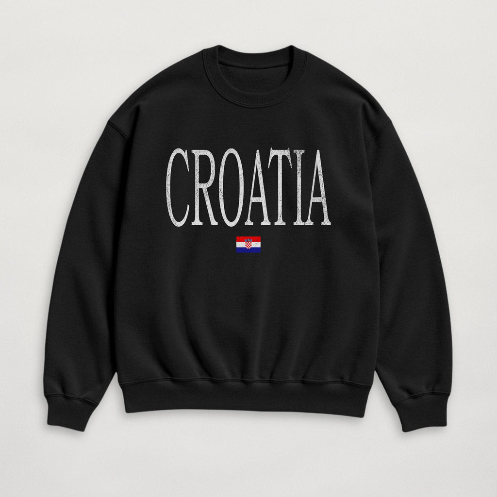Distressed Croatia Sweatshirt