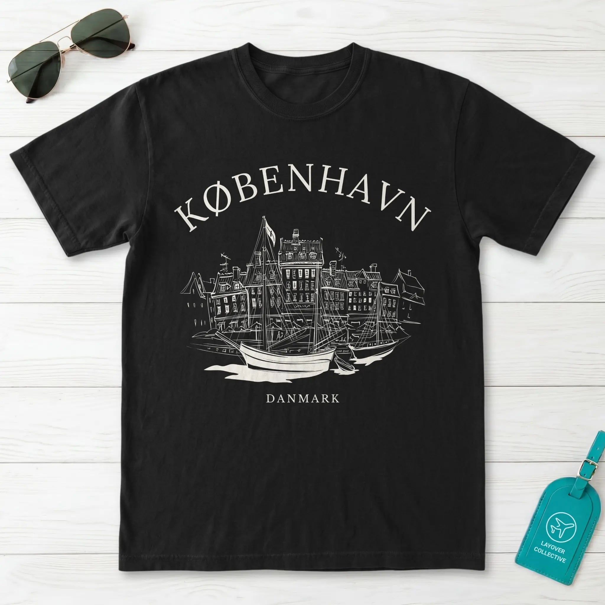 Copenhagen Vintage Sketch T-Shirt