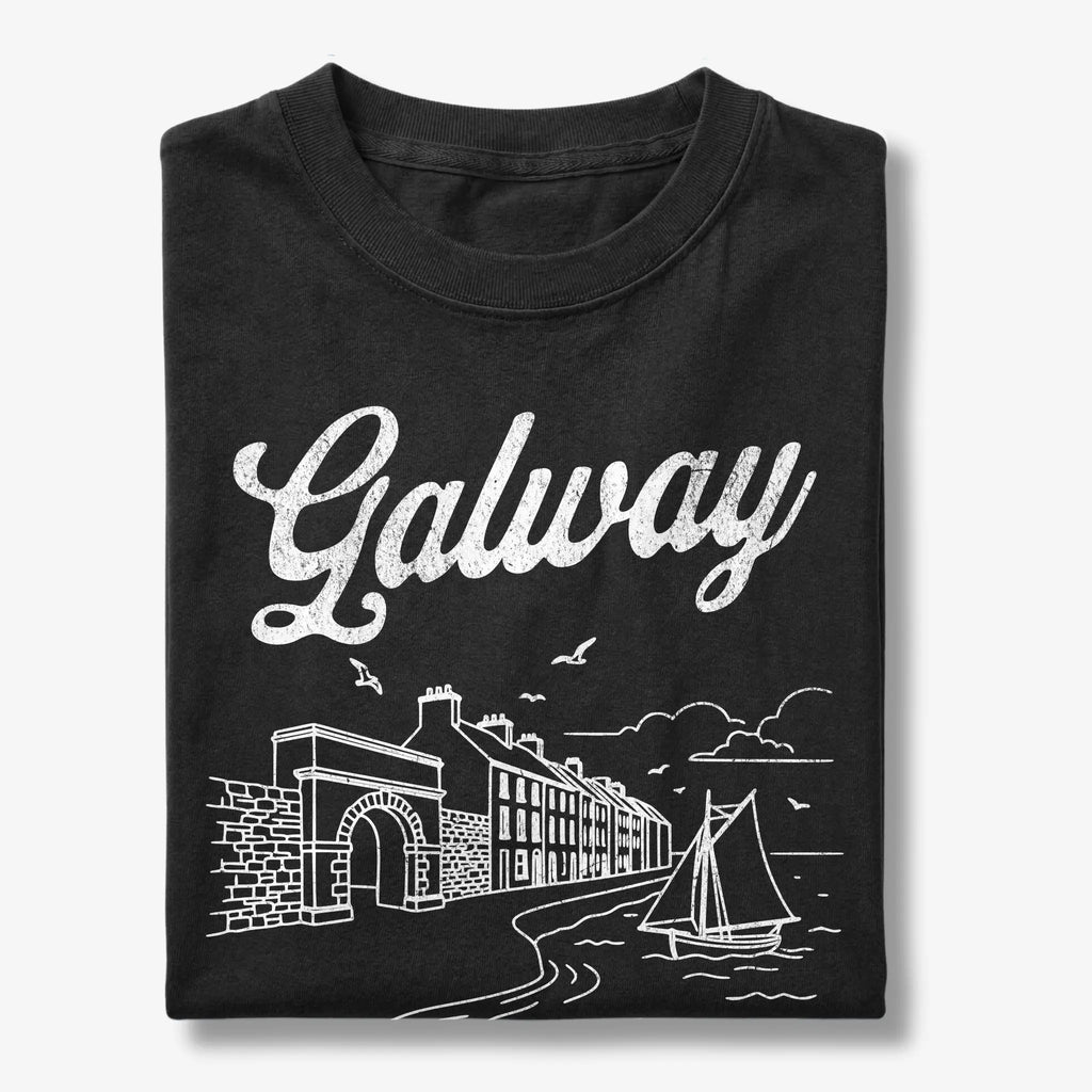 Galway Ireland Line Art T-Shirt