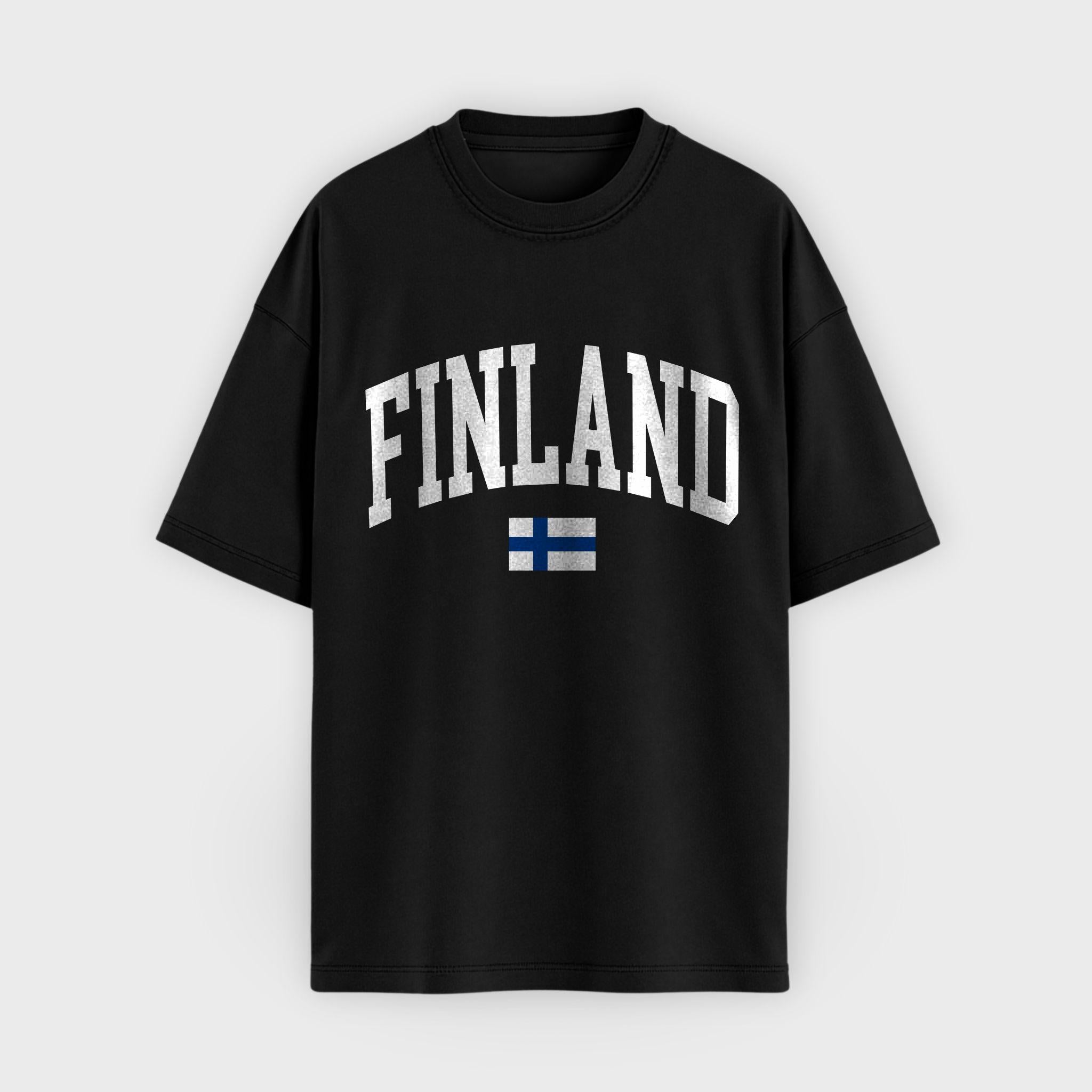 Finland Collegiate Flag T-Shirt