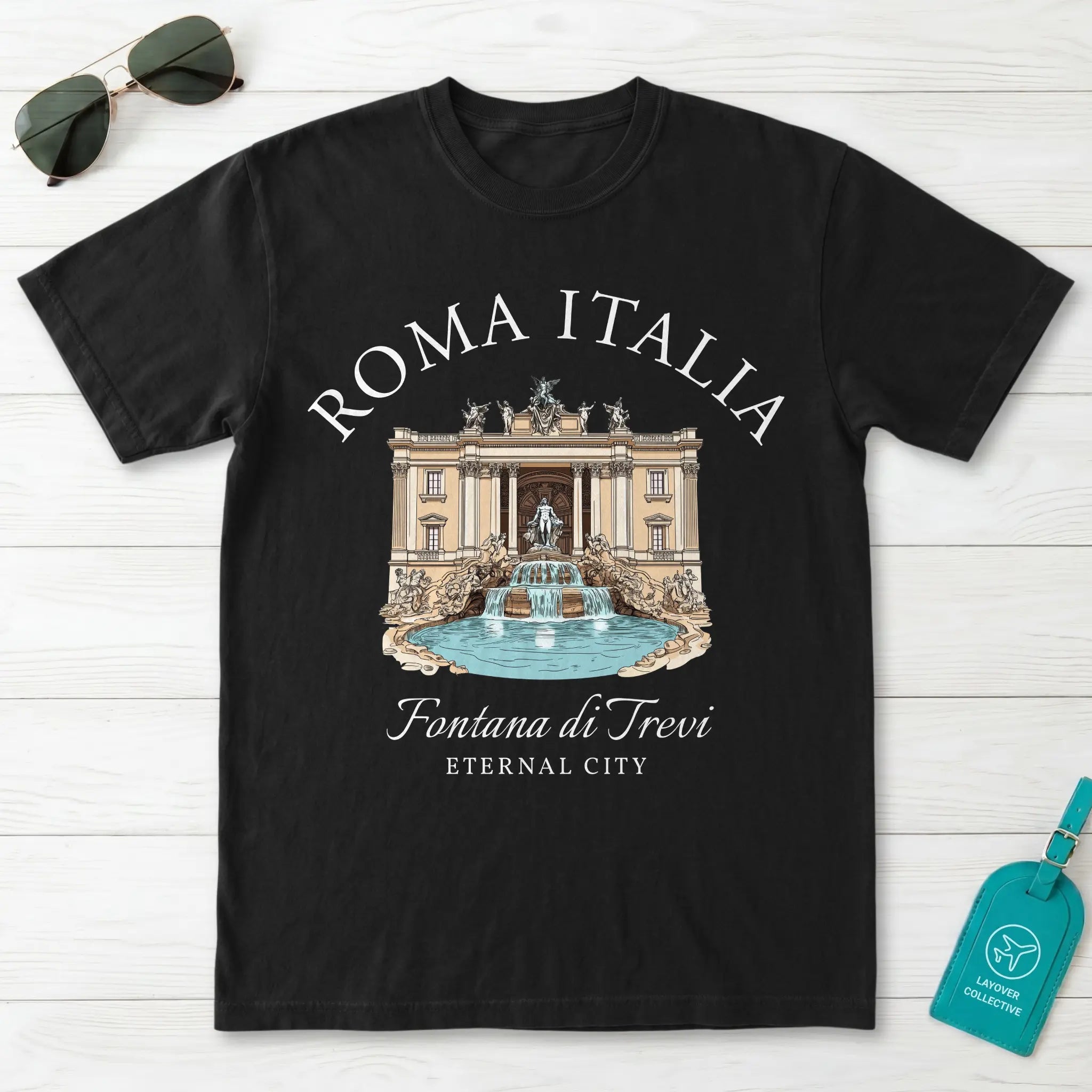 Rome Italy Trevi Fountain T-Shirt