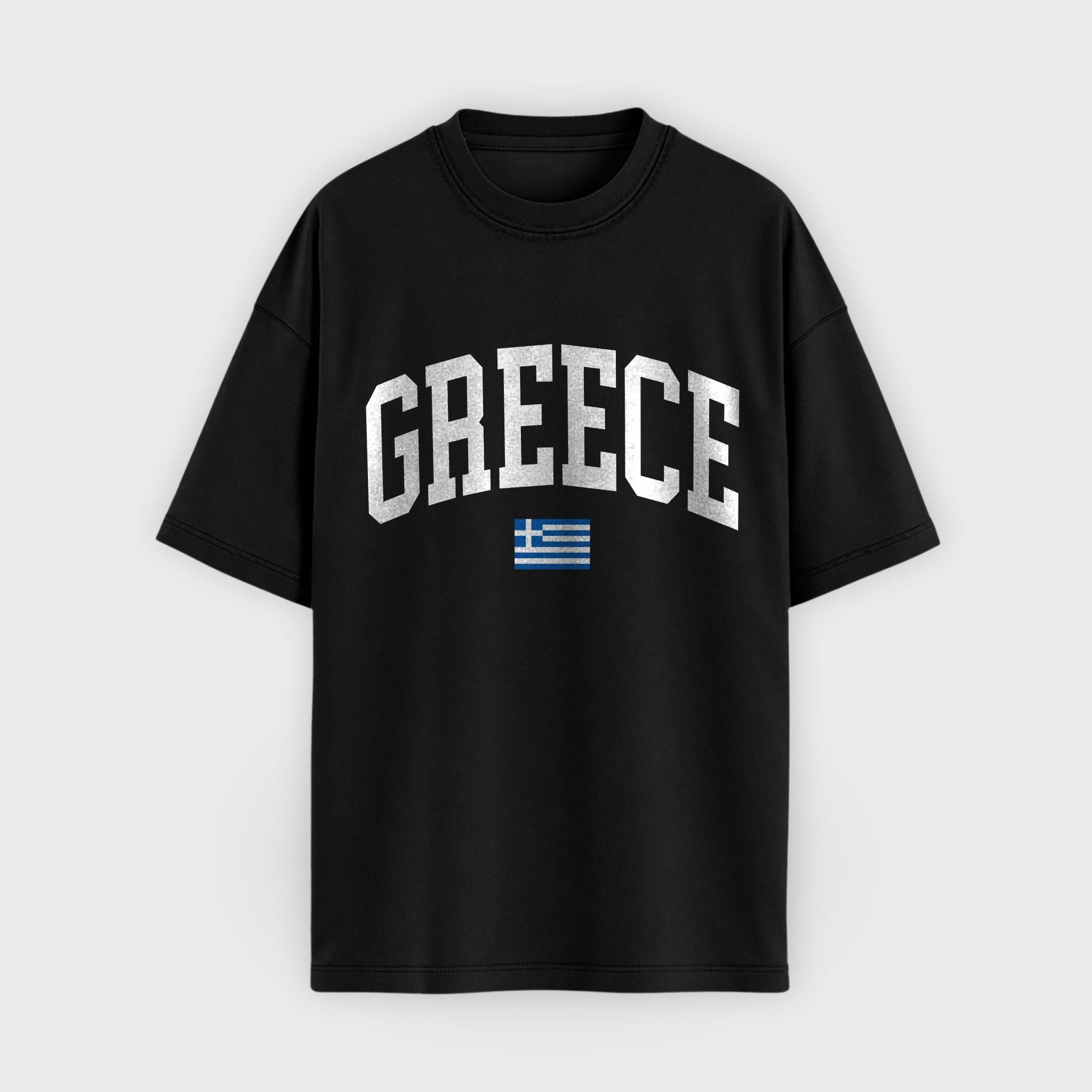 Greece Collegiate Flag T-Shirt