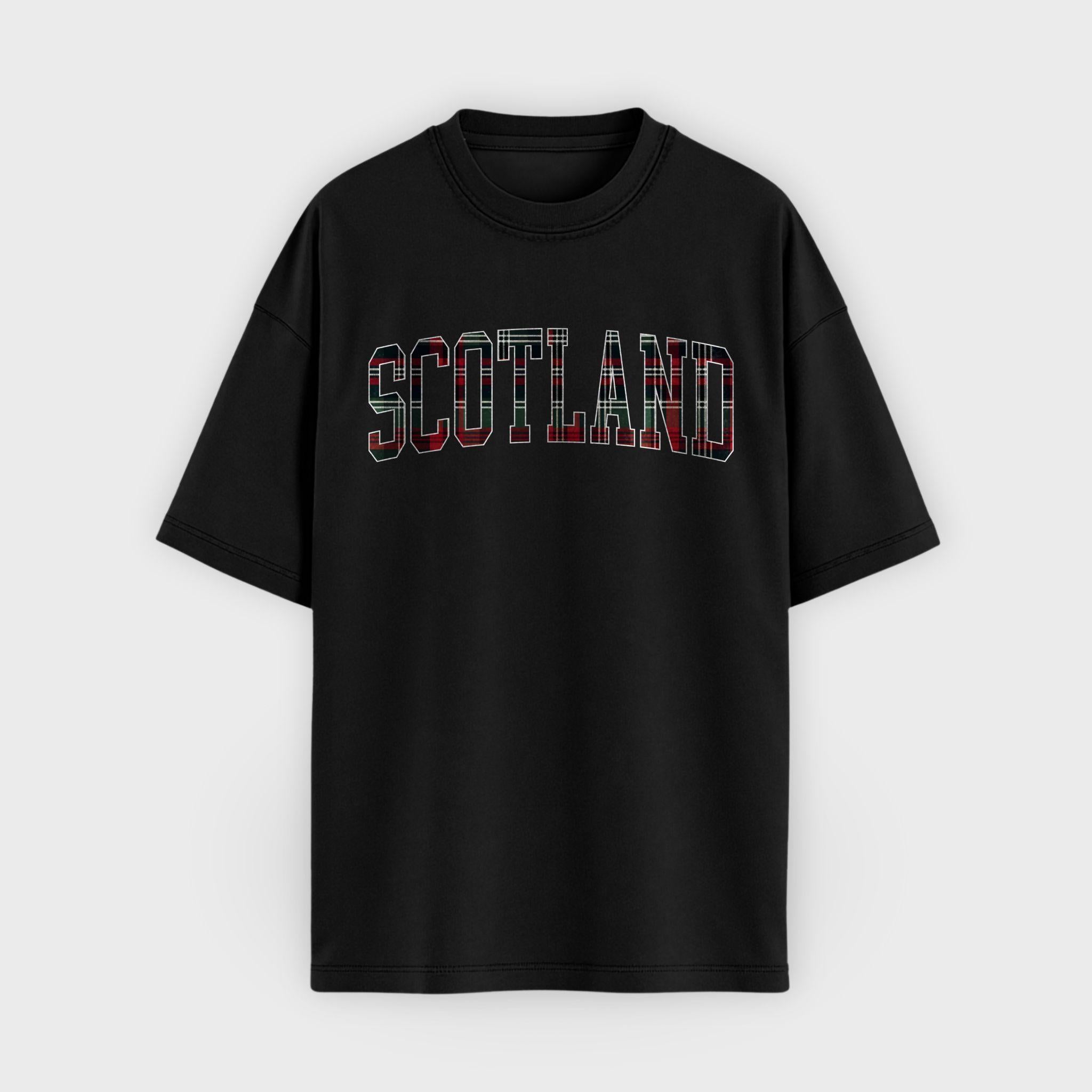 Scotland Tartan Letter T-Shirt