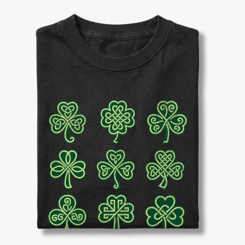Celtic Knot Shamrock Grid T-Shirt