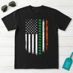 Irish American Flag Shamrock T-Shirt