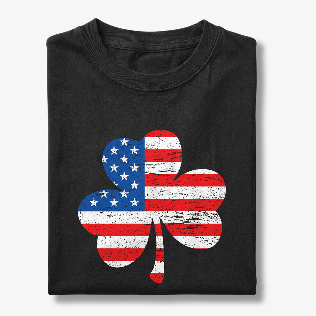 American Flag Shamrock T-Shirt