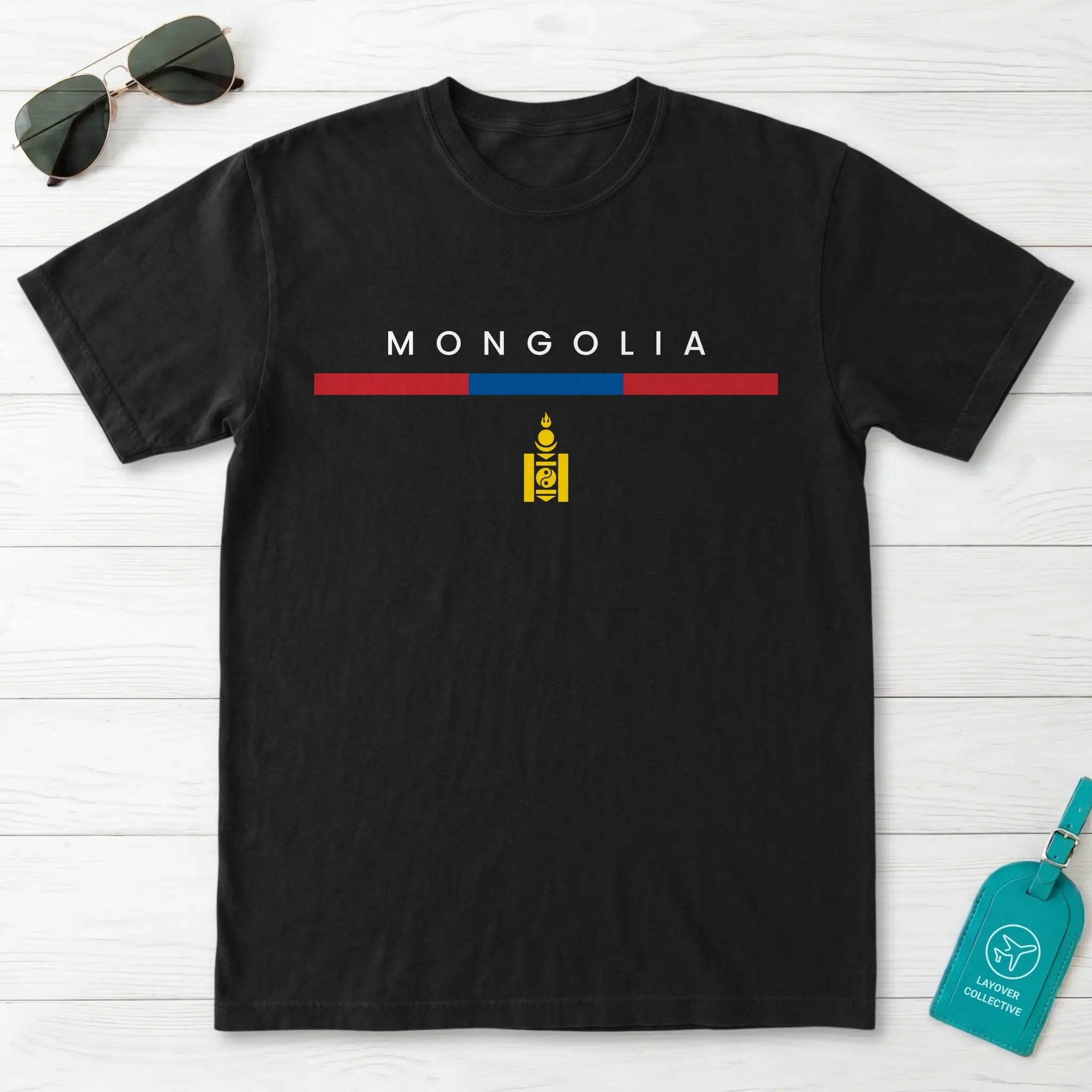 Mongolia Flagline T-Shirt