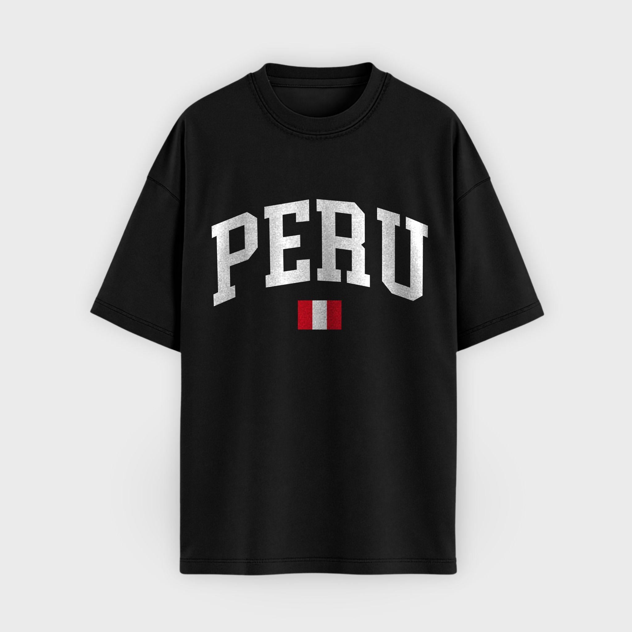 Peru Collegiate Flag T-Shirt