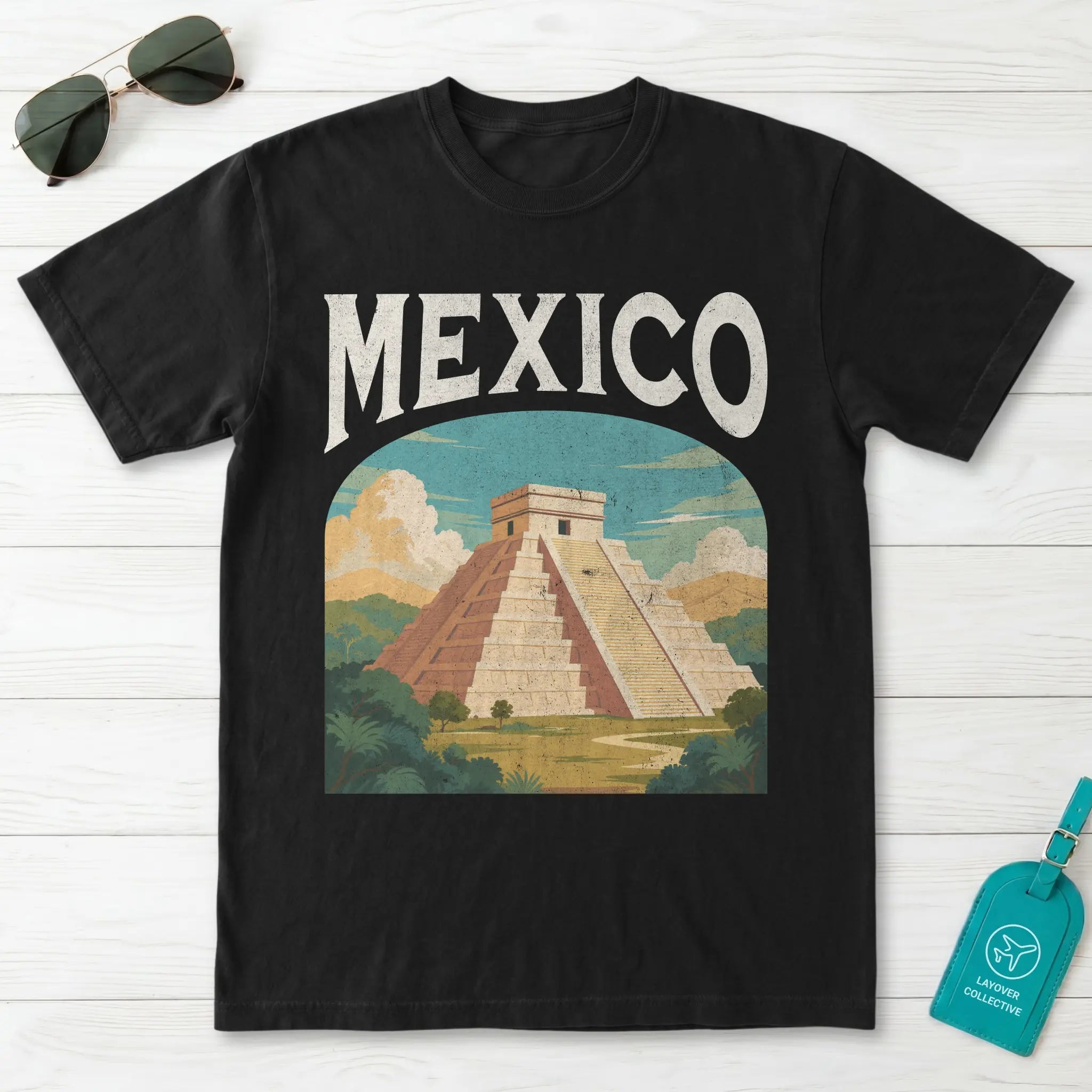 Mexico Vintage Travel Poster T-Shirt