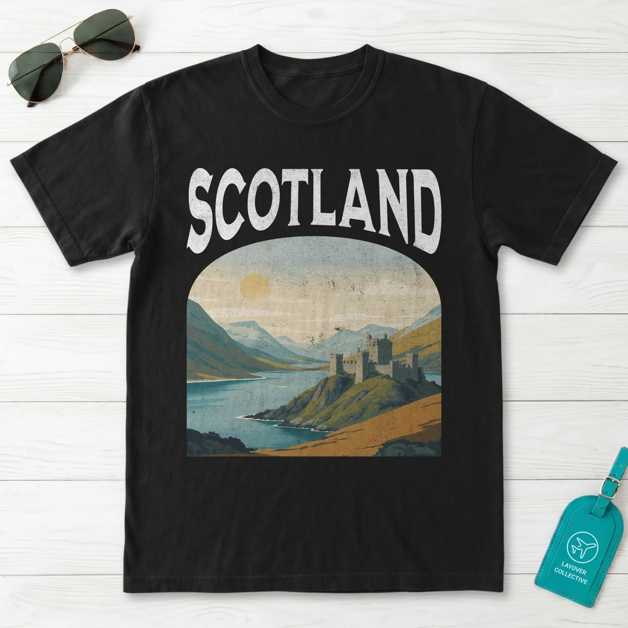 Scotland Vintage Travel Poster T-Shirt