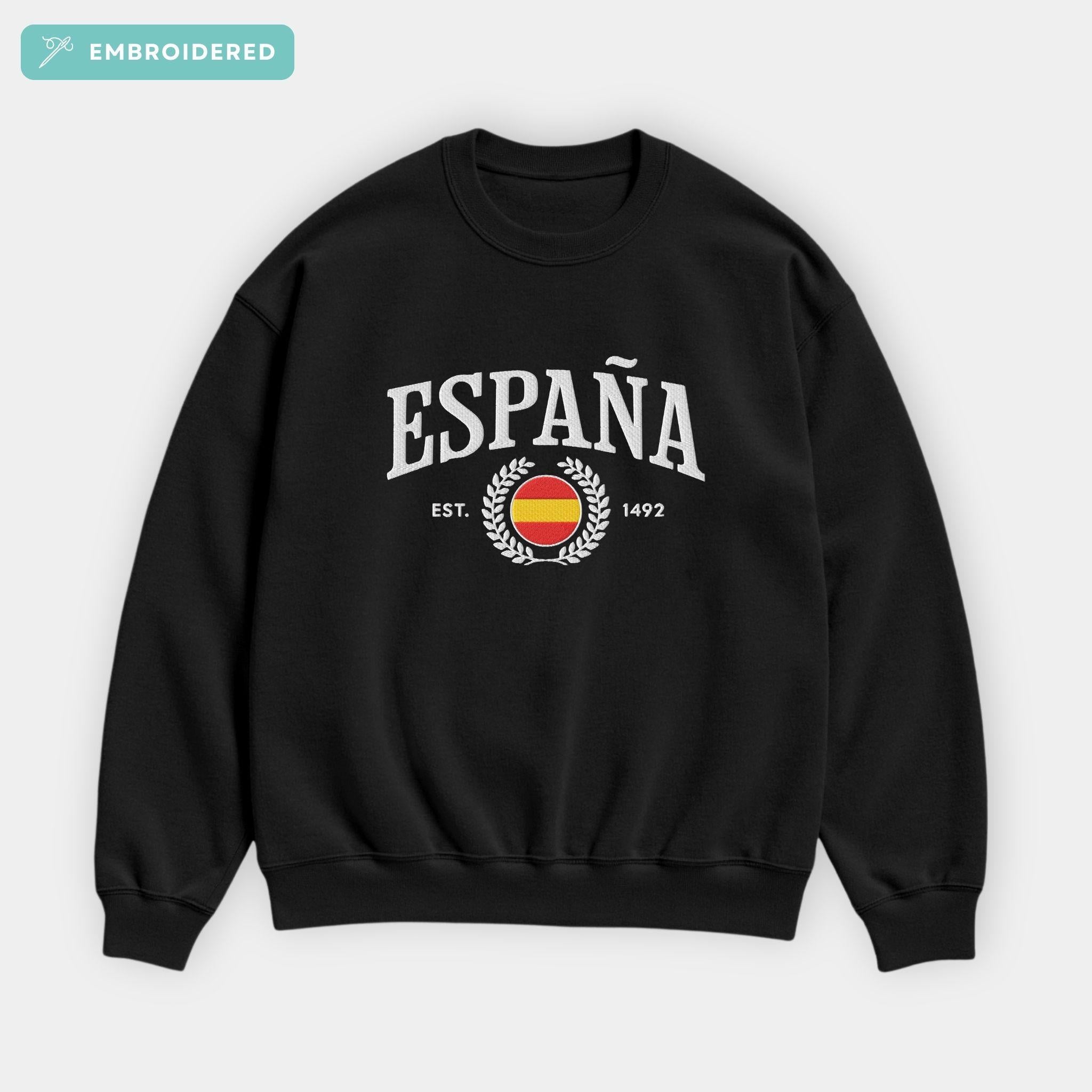 Spain Crest Embroidered Sweatshirt