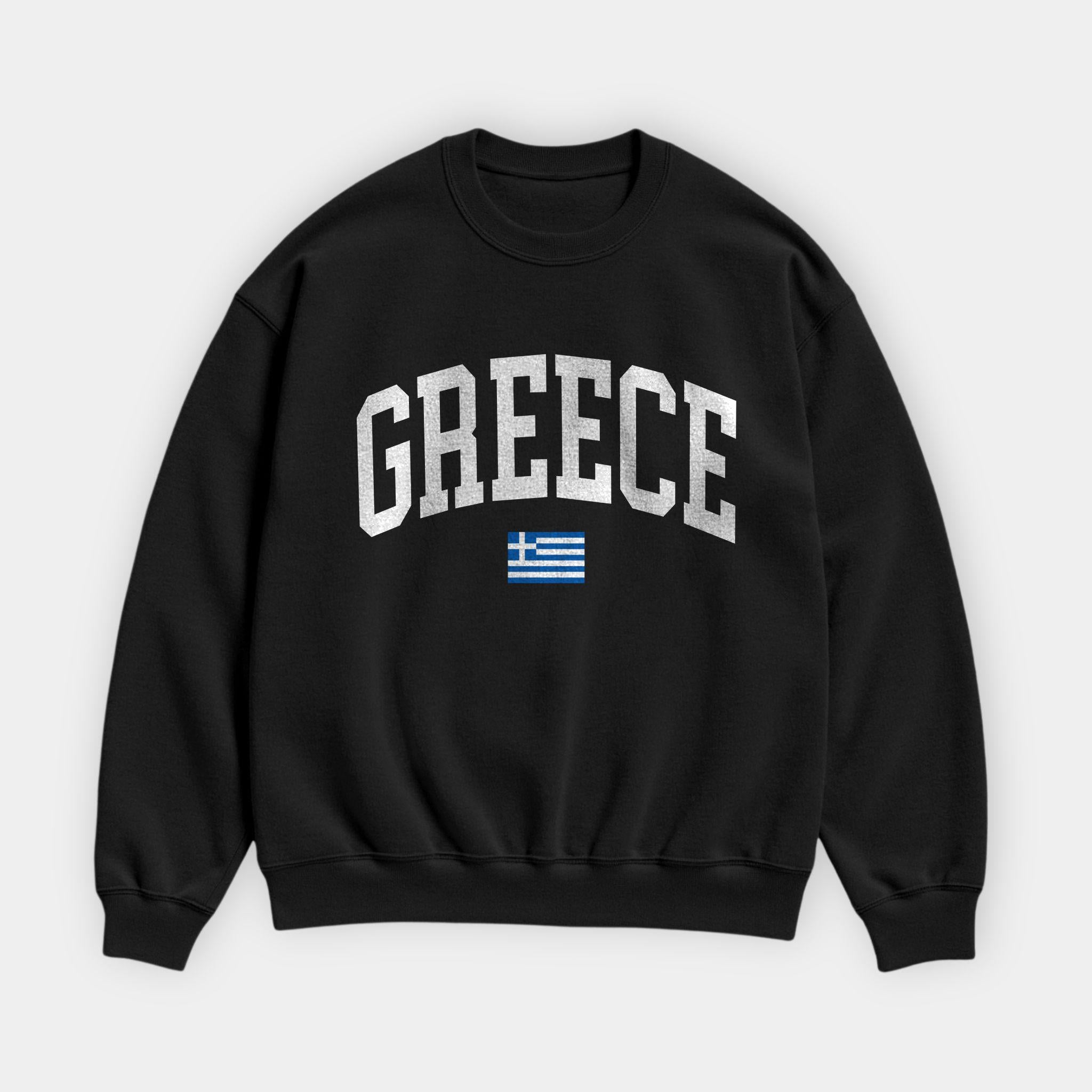 Greece Collegiate Flag Sweatshirt