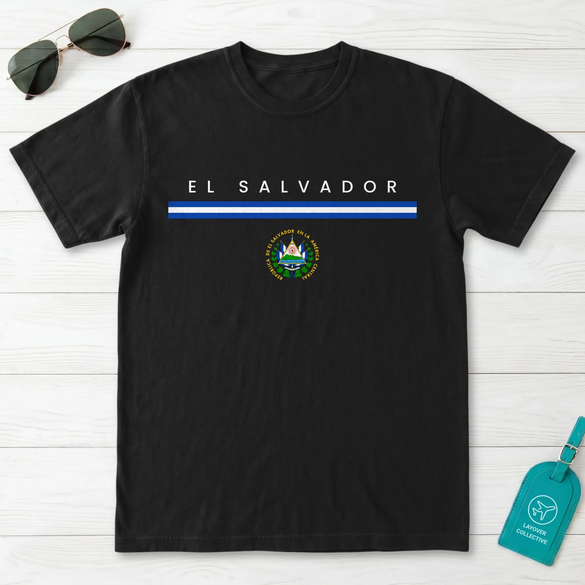 El Salvador Flagline T-Shirt