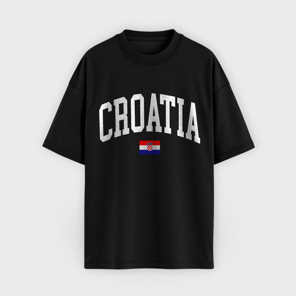 Croatia Collegiate Flag T-Shirt