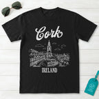 Cork Ireland Line Art T-Shirt