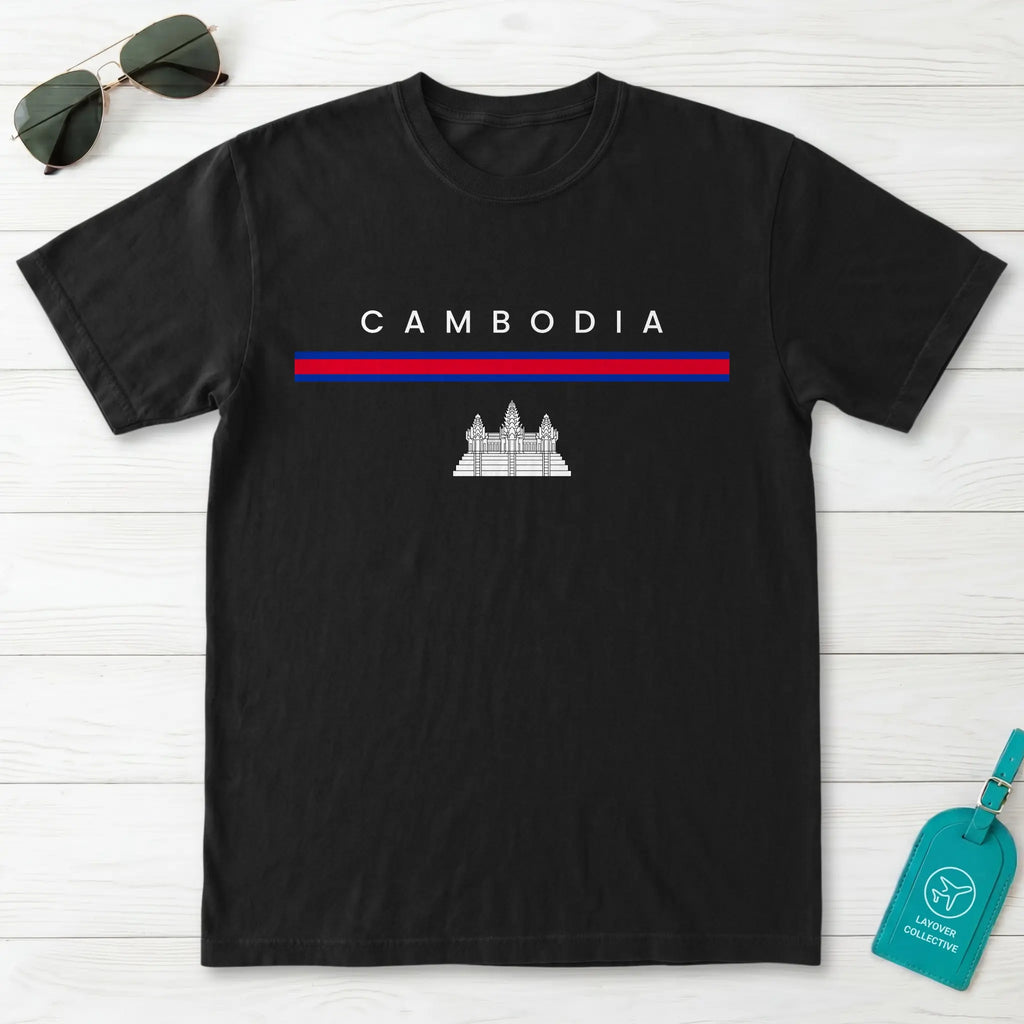 Cambodia Flagline T-Shirt