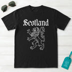 Scotland Lion Rampant Gothic Script T-Shirt